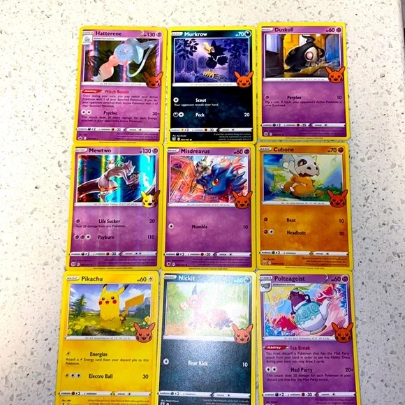 Pokemon | Toys | These Set Of Pokmon Cards Are A Halloween Trick Or Trade  Card | Poshmark
